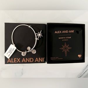 Alex and Ani silver bracelet. North Star with Swarovski crystal.
